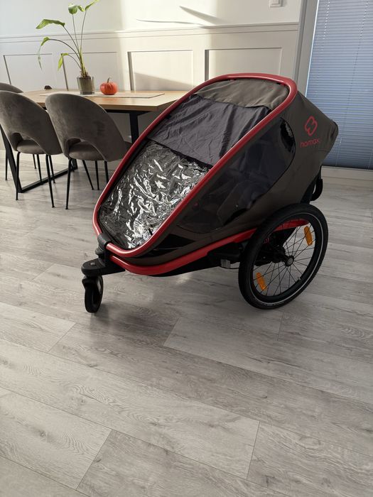 Przyczepka rowerowa Hamax Outback Twin czerwona