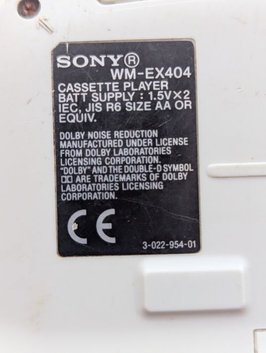 Кассетный плеер Sony walkman wm-ex404
