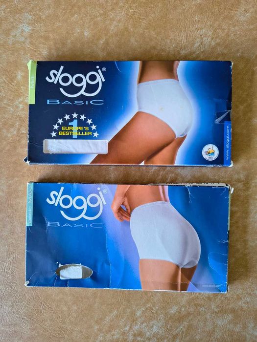 2 cuecas Sloggi Basic Midi e Maxi - Tamanho 38 (Branco) - Novas