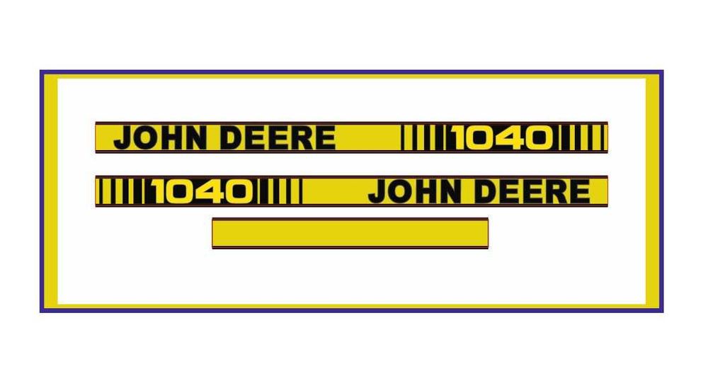 Naklejki John Deere 1040 Traktor Ciągnik Rolniczy Nalepki Komplet