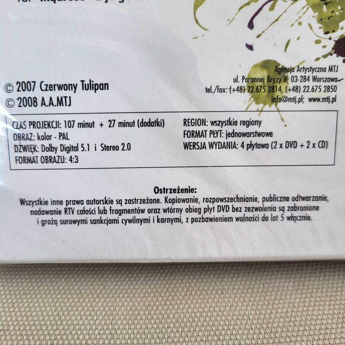 DVD CD Czerwony Tulipan Obrazy i obrazki Koncert na Zamku w Olsztynie