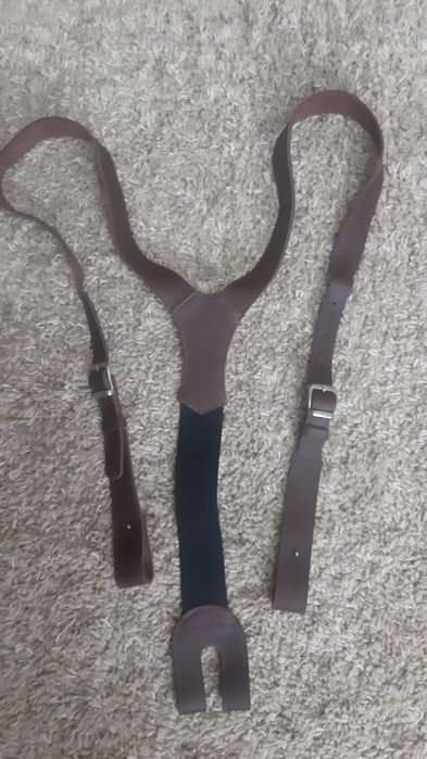 Підтяжки з натуральної шкіри ручної роботи