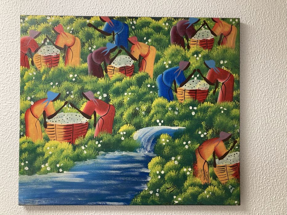 Quadro Tela com Motivos Africanos