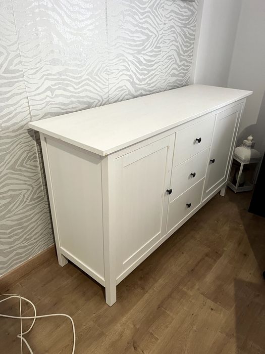 HEMNES Móvel TV, castanho claro, 148x47x57 cm - IKEA