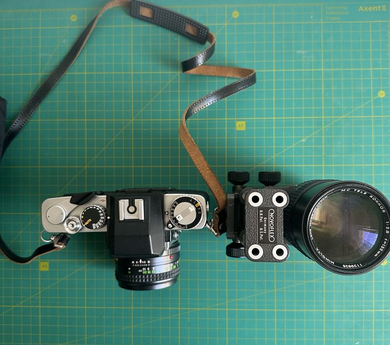 Minolta XE-5 + Rokkor 50mm + Tele Rokkor 135mm + Novoflex Macro