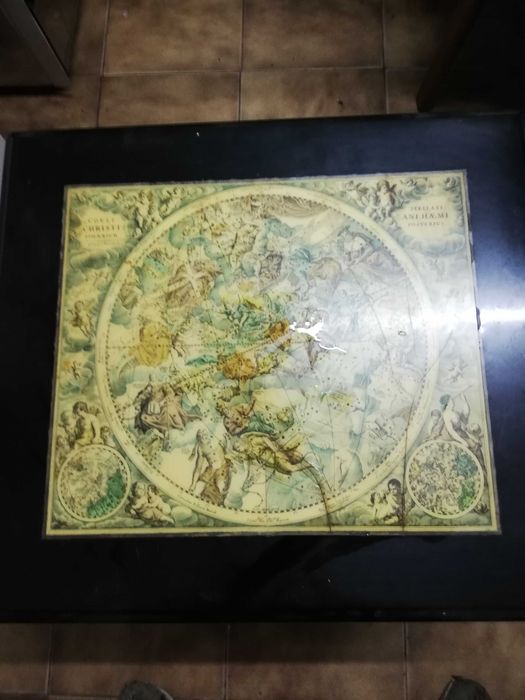 Candeeiro bonito pedras vulcânicas.