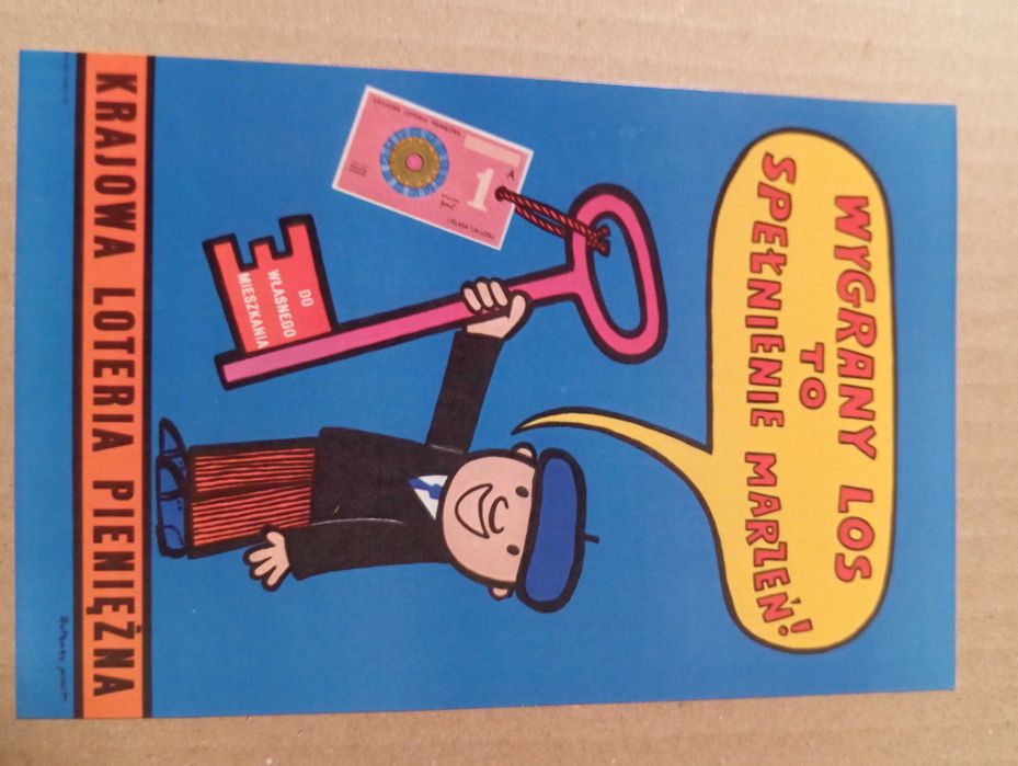 B Butenko Plakaty reklamowe loterii pieniężnej 3szt