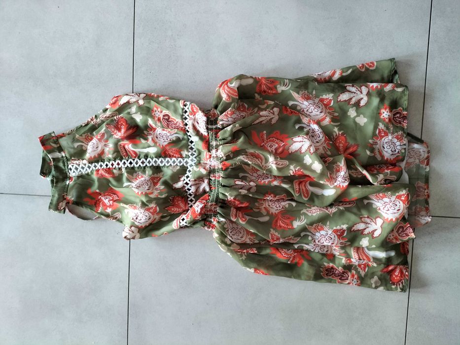 Sukienki kolorowe, bez pleców, w kwiaty rozmiar uniwersalny