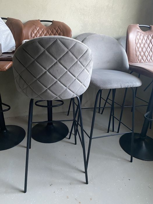 Стілець барний велюр (4 шт) екошкіра (3 шт)