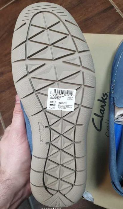 чоловічі замшеві лофери Clarks Flexway Step оригінал 40 40,5