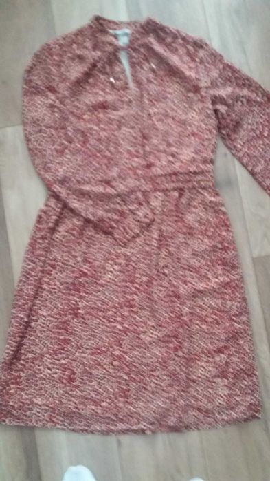 H&M, sukienka w panterkę, rozm. 42