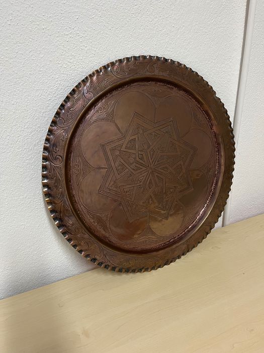 Prato latão decorativo