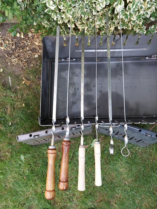 Grill / Mangal składany walizka, sampura, kratki(siatka)