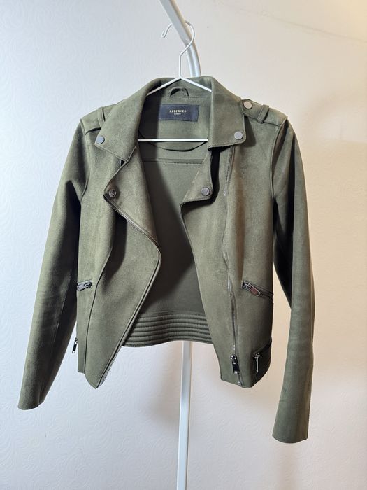 Жакет куртка косуха з екозамші Xs/ S Reserved
