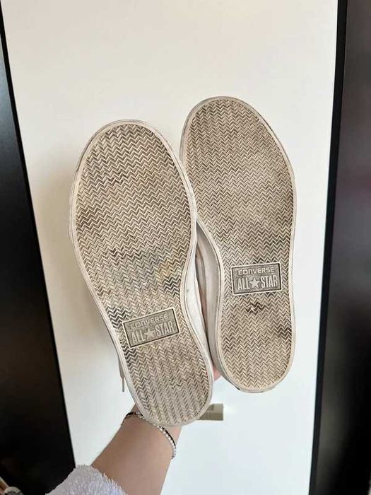 trampki buty converse sneakersy różowe sznurowane 38,5