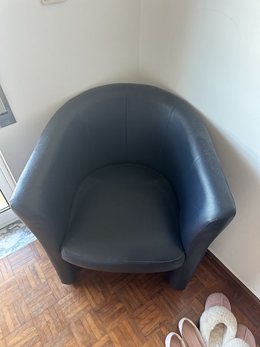 Sofa de 1 lugar azul