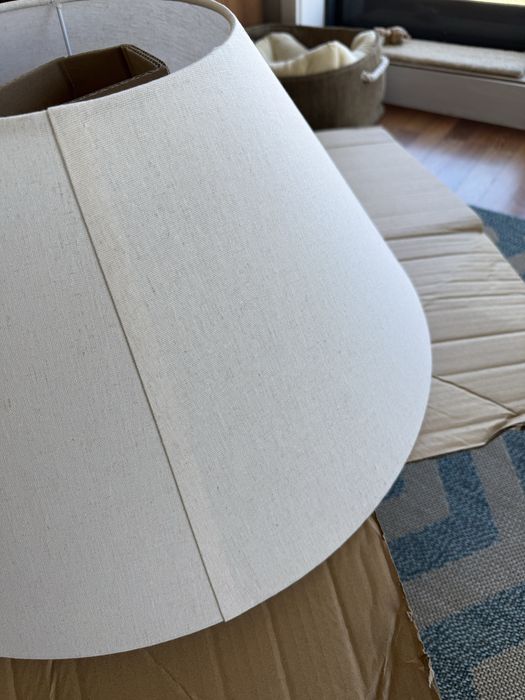 Abajur em linho 50cm Sklum