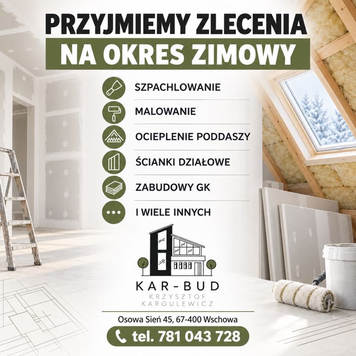 Remonty/ Wykończenia wnętrz / zabudowa GK