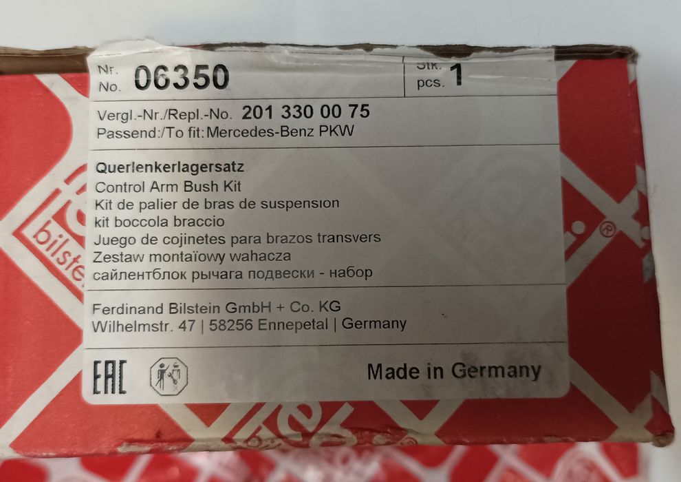 Продам сайлентблоки переднього ричага  Мерседес w201