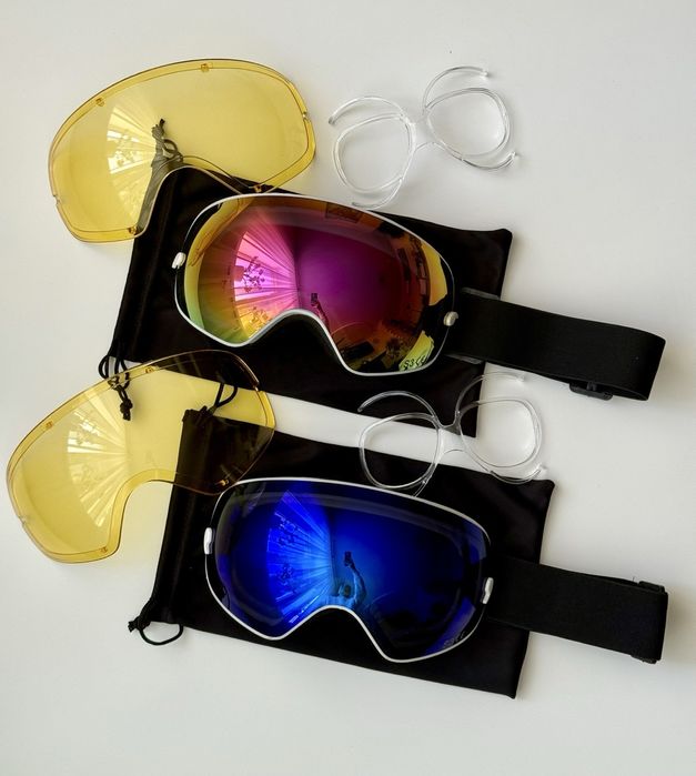 Лижні окуляри + додаткова жовта лінза