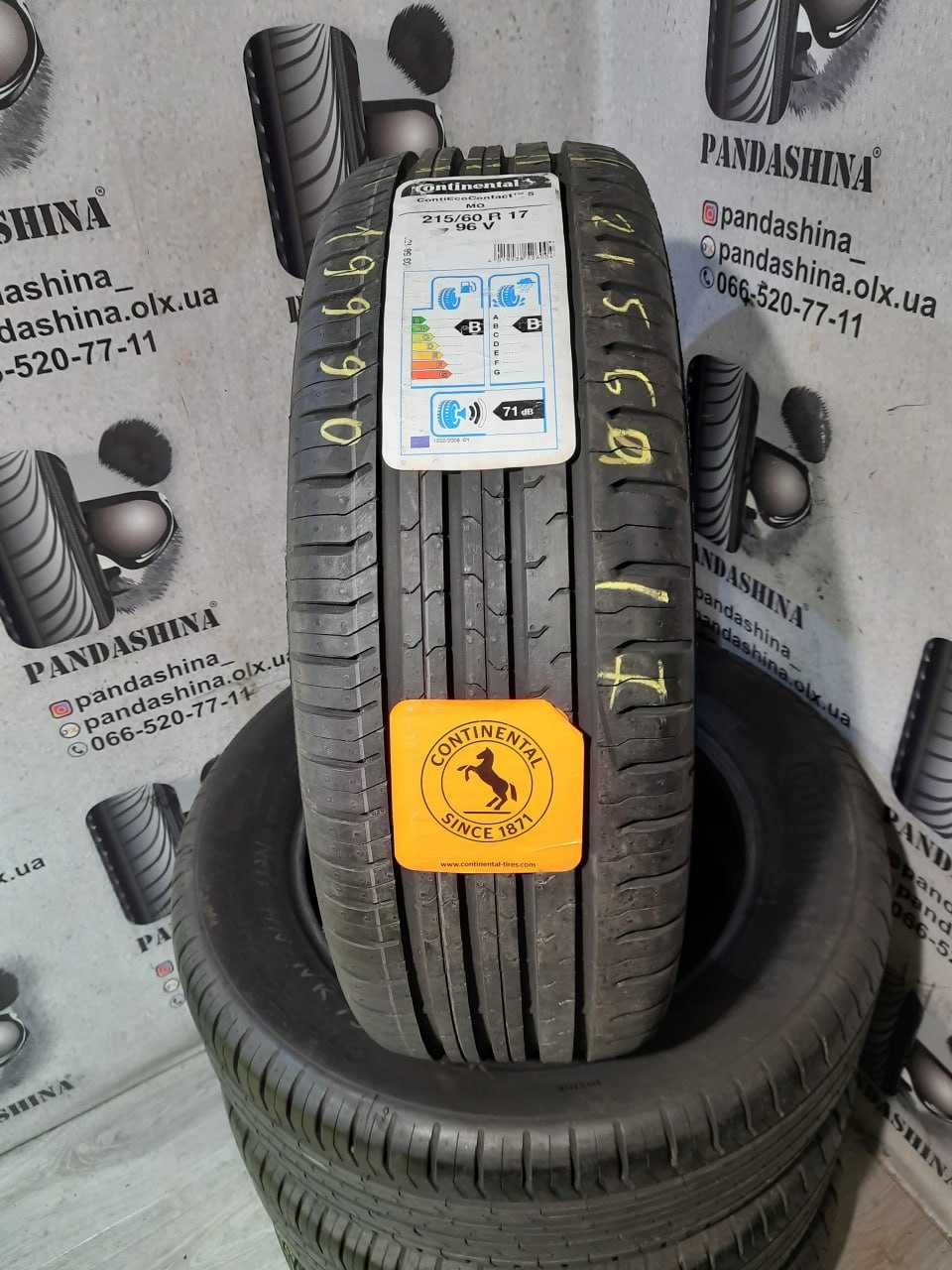 Шини Сток 215/60 R17 CONTINENTAL ContiEcoContact 5 Літо склад: 2 550 ...
