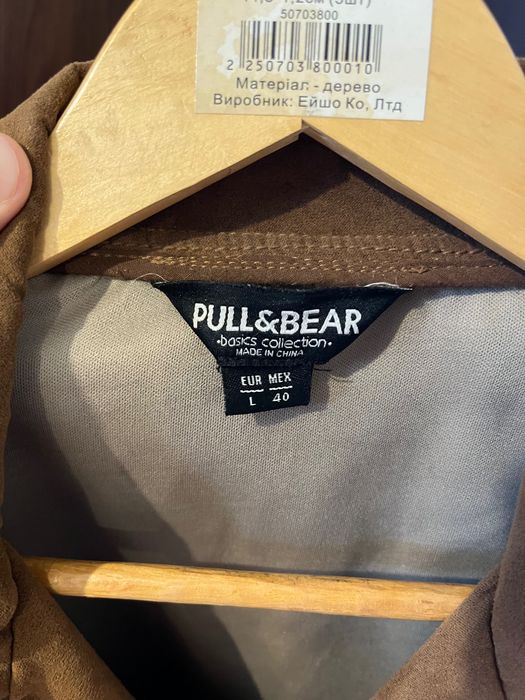 Куртка Косуха Pull&Bear із Штучної Замші Рижа Руда