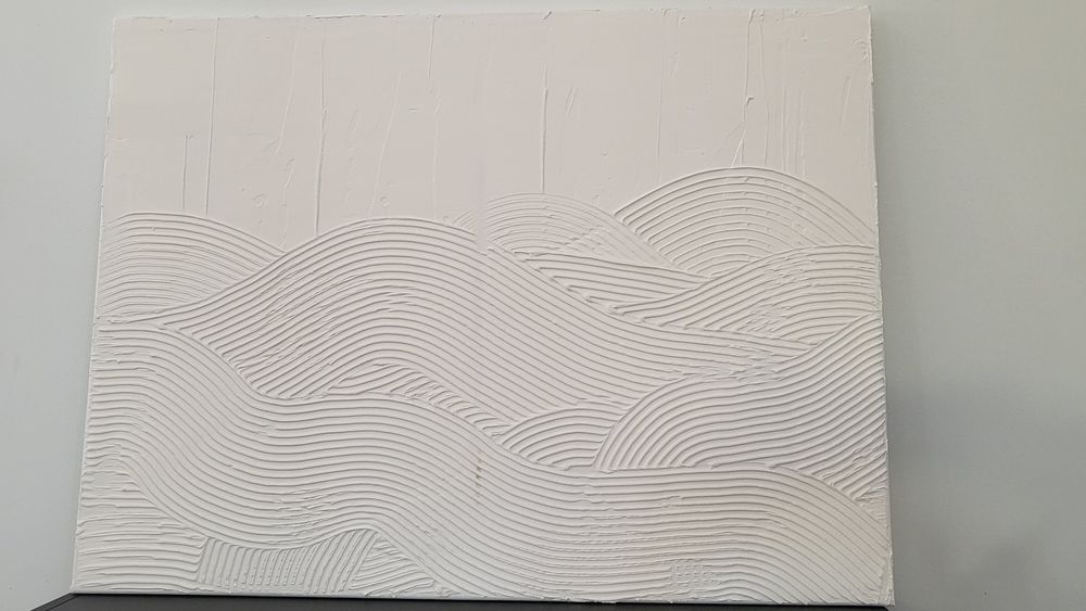 Obraz strukturalny gipsowy