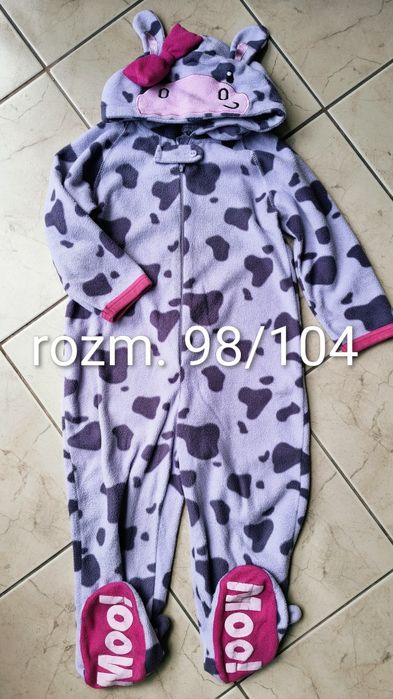 Piżama jednoczęściowa krówka krowa rozm. 98/104
