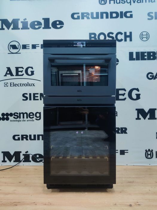 Шикарний комплект AEG™.Винний холодильник та духовка з мікрохвильовкою