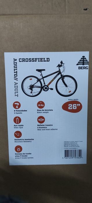 Bicicleta crossfield para jovens e adultos ESTADO NOVO*