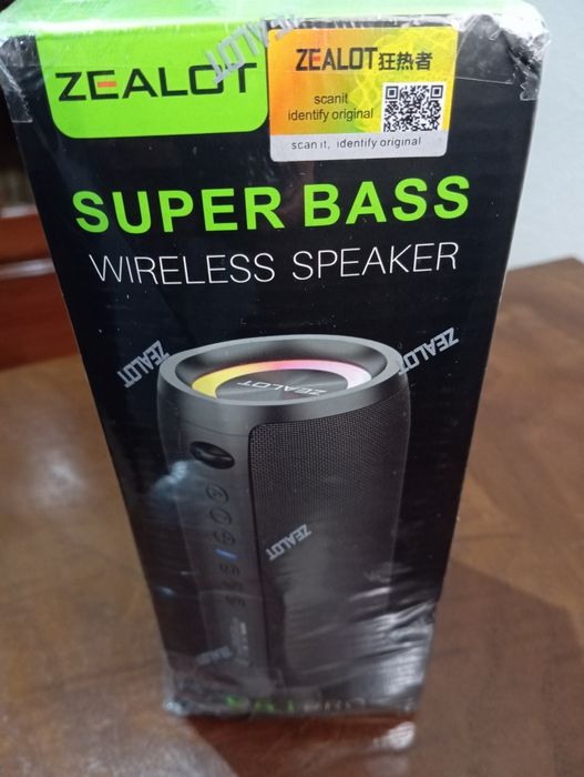 Coluna som ZEALOT super bass 40w Nova