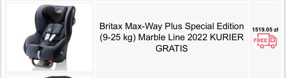 Fotelik Britax Romer My Way Plus - 4 letni