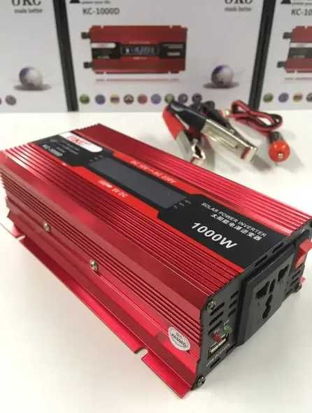 Преобразователь напряжения ukc KC-1000D авто инвертор 12v>220v 1000w