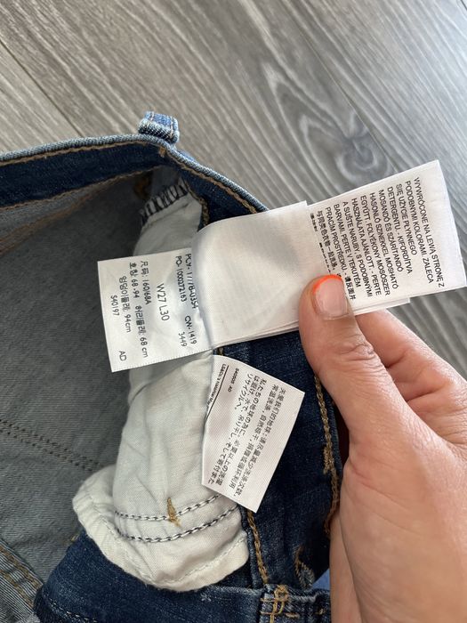 Spodnie jeans Levis 710 super skinny W27 L30