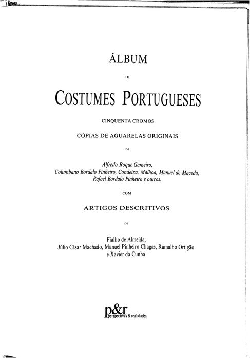 "Álbum de Costumes Portugueses" de Vários [Novo]