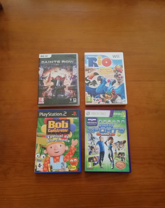 6 Jogos PS2, WII, Xbox 360