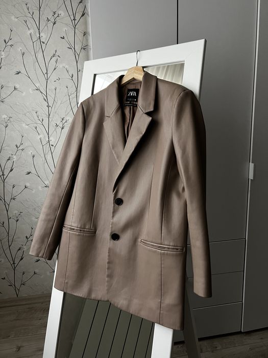 Піджак з еко шкіри ZARA