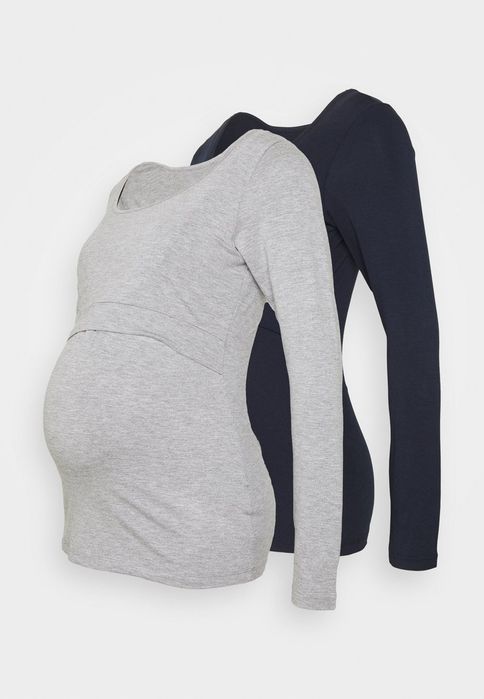 Bluzka ciążowa na długi rękaw 2-pack Seraphine L