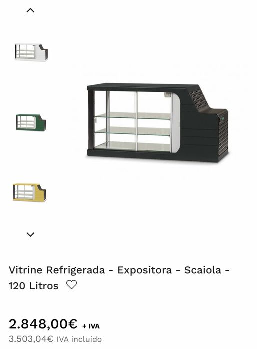 Vitrine refrigeradora expositora SACAIOLA industrial