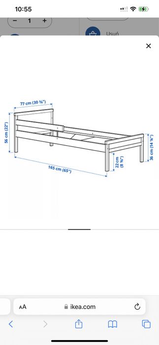 łóżko IKEA SNIGLAR dla dzieci