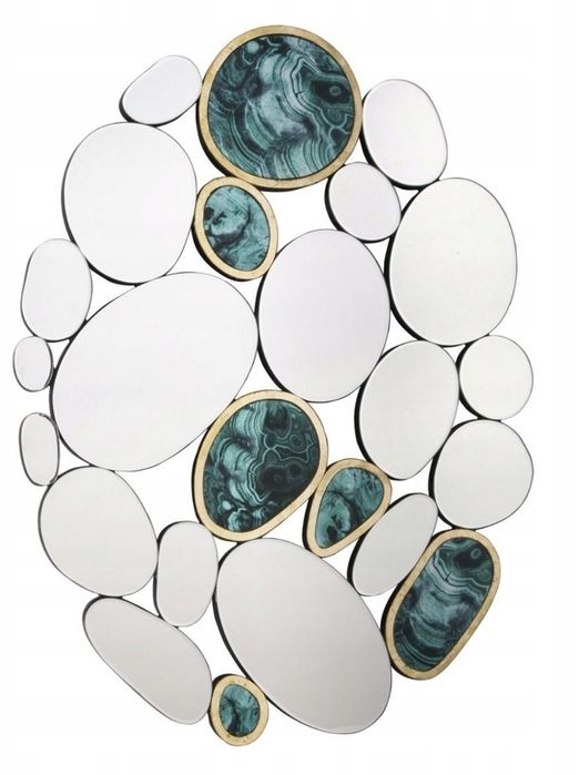 Canora Grey Dozza Agate Lustro z efektem agatu 89 X 70 cm