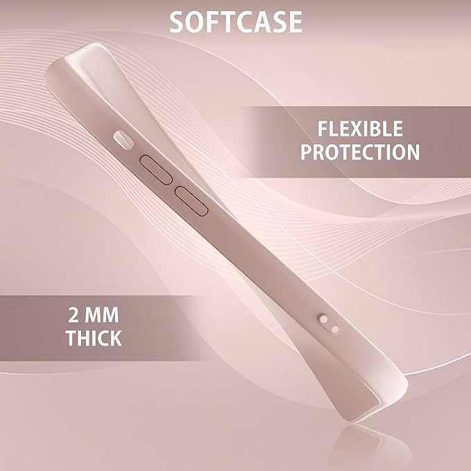 Z DEFEKTEM Silikonowe plecki etui MyGadget do iPhone 14 Pro różowy mat