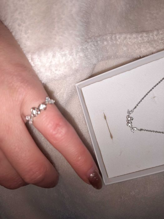 Colar e anel prata Magnólia Novo