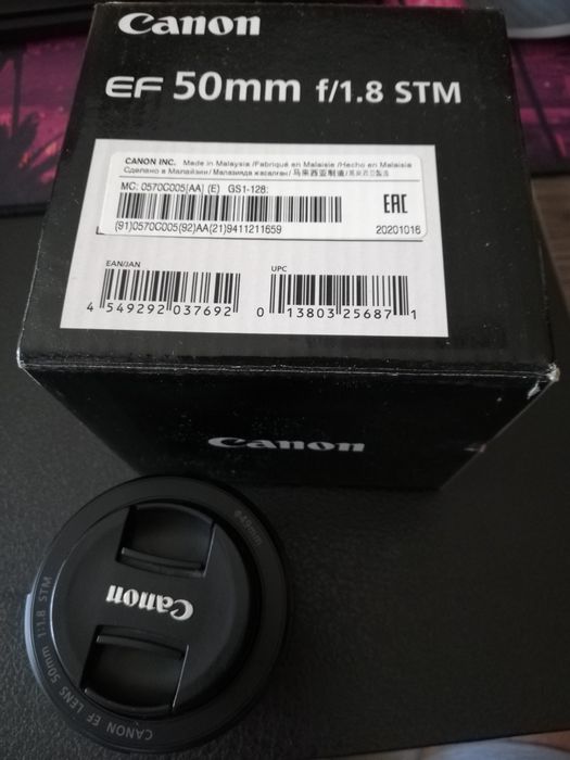 Canon EF 50mm 1.8 STM c/Nova