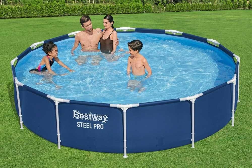 Басейн каркасний Bestway 366x76 см. 6473 л. З НАСОСОМ і фільтром. Новий. Для дому та дачі. Каркасный бассейн