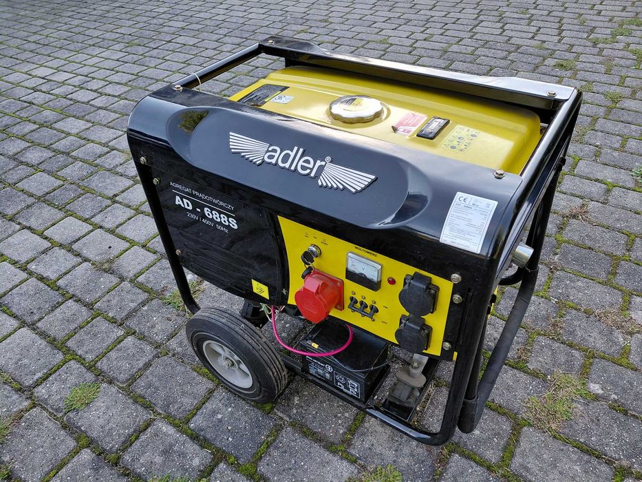 Agregat prądotwórczy ADLER AD-688S 230/400 V, 6,2 kVA, 3-fazowy