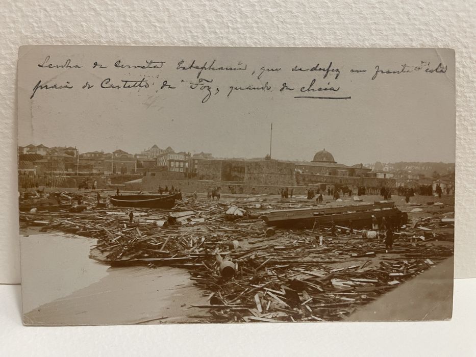 Postal de  1910 Cheia Foz do Douro Porto