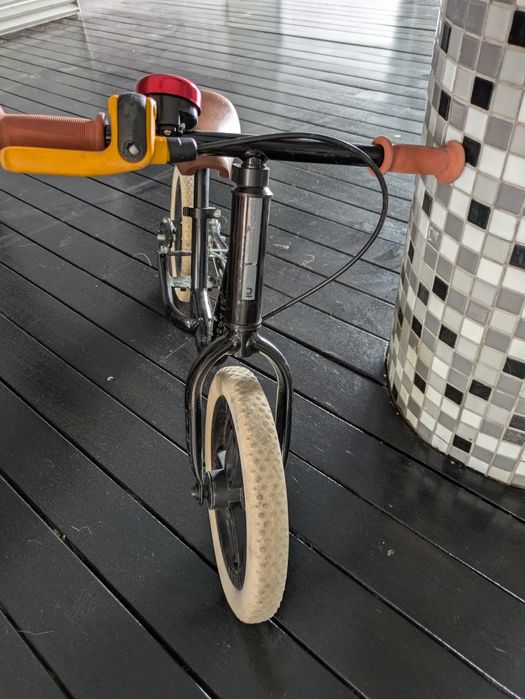 Runride 500 de APRENDIZAGEM de Bicicleta 10 POLEGADAS CRIANÇA PRETO