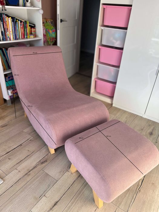 Komplet Relax Fotel + Hoker Stan bardzo dobry!