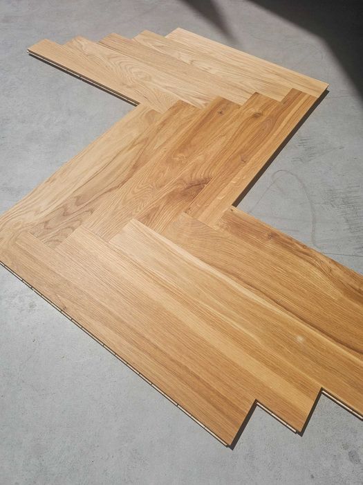 Parkiet dębowy olej 13x70x490 jodełka (warstwa 6mm)